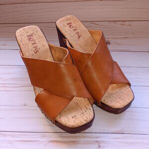 Korks| Women's Lynda Platform Sandal Sz.10 Casual Retro Comfortable Flirty